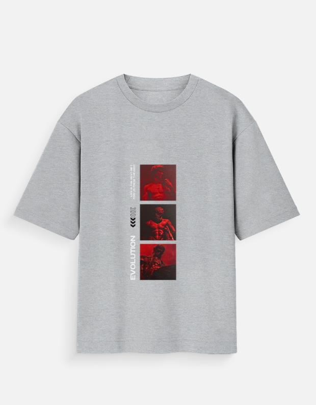 EVOLUTION Graphic Tee – Grey Edition